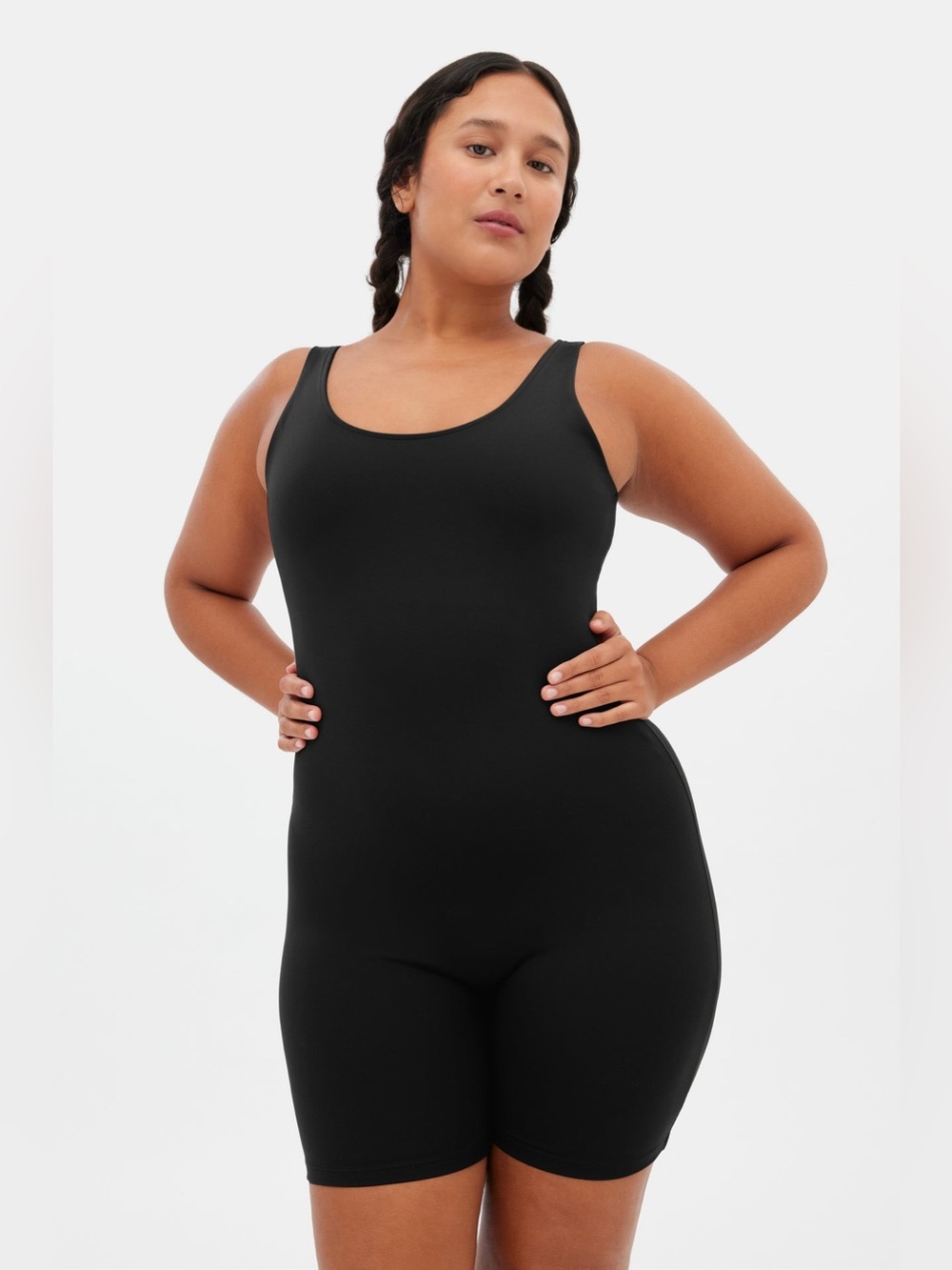 Girlfriend Collective Black Bike Unitard